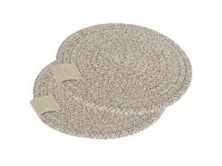 Outlet Schöner Wohnen Topfuntersetzer-Set Svea Ø 20 cm Beige 2 Stück