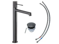 Best Schöner Wohnen Kollektion Schöner Wohnen Waschtischarmatur Kadia Auslaufhöhe 24,2 cm Industrial Industrial Grey