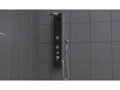 Clearance Glas-Duschpaneel Anthrazit Einhebelmischer