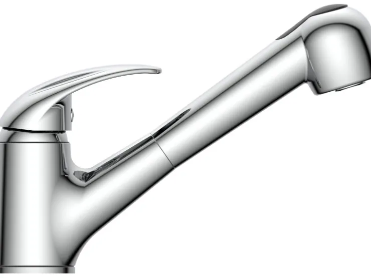 Best Schütte Küchenarmatur Albatros mit Geschirrbrause Chrom