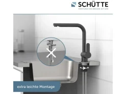 Best Schütte Küchenarmatur Rio Hochglanz- Graphit