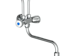 Schütte Zweigriffarmatur<Spültischarmatur Niederdruck für 5 L Boiler Übertischspeicher Chrom