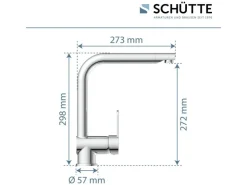 Schütte Einhebelmischer<Spültischarmatur Rio Chrom