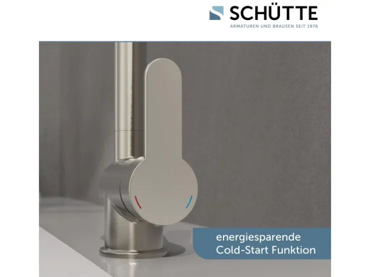 New Schütte Spültischarmatur Rio Edelstahloptik