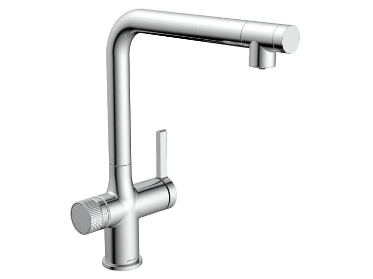 Outlet Schütte Sprudelwasser-Spültischarmatur-Set Aquastar Premium Chrom