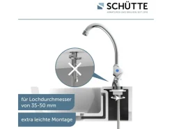 Discount Schütte Stand-Schwenkventil Carneo Chrom
