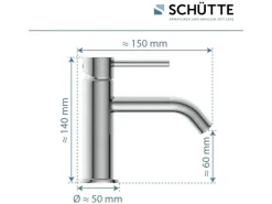 Schütte Einhebelmischer<Standventil Aragon Chrom