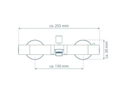 New Thermostat Wannenfüllarmatur Vico Chrom Einhebelmischer