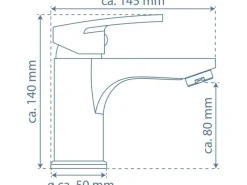Discount Waschbeckenarmatur Alaska Chrom-Weiß Ersatzteile Küchenarmatur