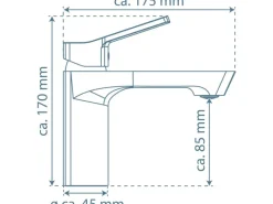 Discount Waschbeckenarmatur Stilo Chrom Einhebelmischer