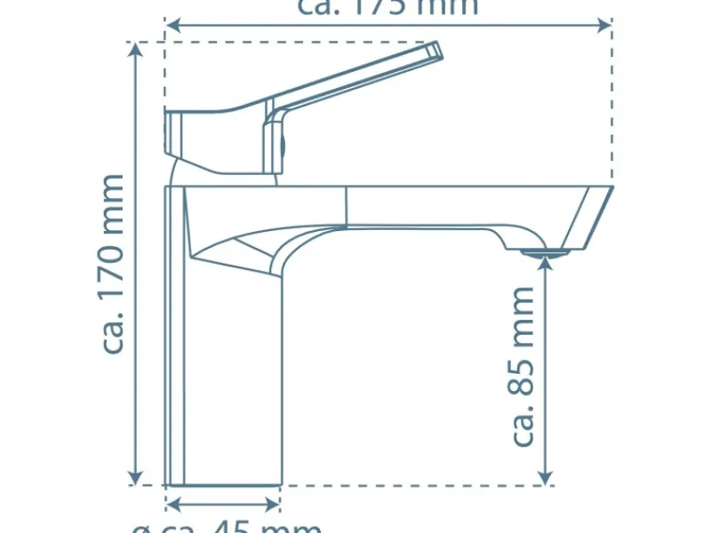 Discount Waschbeckenarmatur Stilo Chrom Einhebelmischer