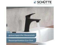 Discount Schütte Waschtischarmatur Boston Schwarz Matt