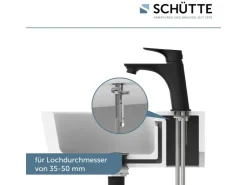 Discount Schütte Waschtischarmatur Boston Schwarz Matt