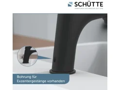 Discount Schütte Waschtischarmatur Boston Schwarz Matt