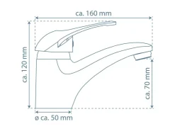 Schütte Einhebelmischer<Waschtischarmatur Calvino Chrom