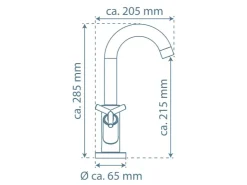 Outlet Schütte Waschtischarmatur Eliot Chrom