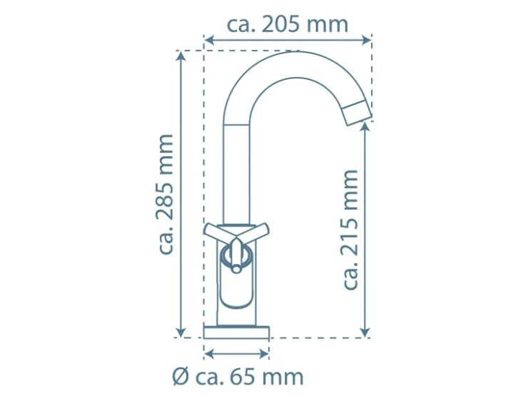 Outlet Schütte Waschtischarmatur Eliot Chrom