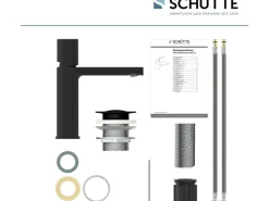 New Waschtischarmatur New York Schwarz Matt Einhebelmischer