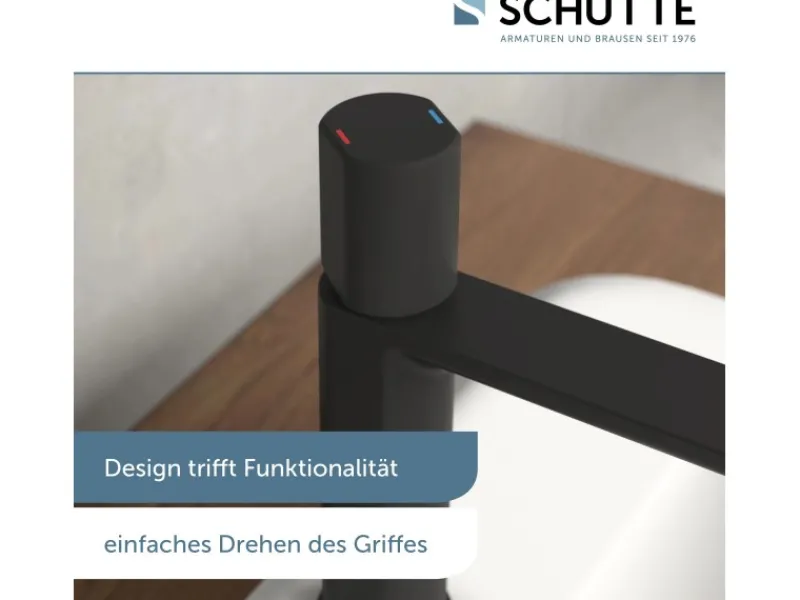 New Waschtischarmatur New York Schwarz Matt Einhebelmischer