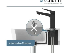 Clearance Waschtischarmatur Raven Schwarz-Matt Einhebelmischer