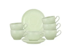 Seltmann Weiden Geschirr<Amina Espressotasse mit Untertasse 100 ml 6er Set Seladon Grün