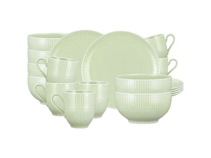 Best Seltmann Weiden Amina Frühstücks-Set 18-teilig Seladon Grün