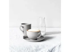 Sale Amina Milchkaffeetasse mit Untertasse 350 ml 6er Set Seladon Geschirr