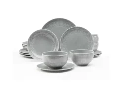 Seltmann Weiden Geschirr<Amina Starter-Set 16-teilig Silber Grau