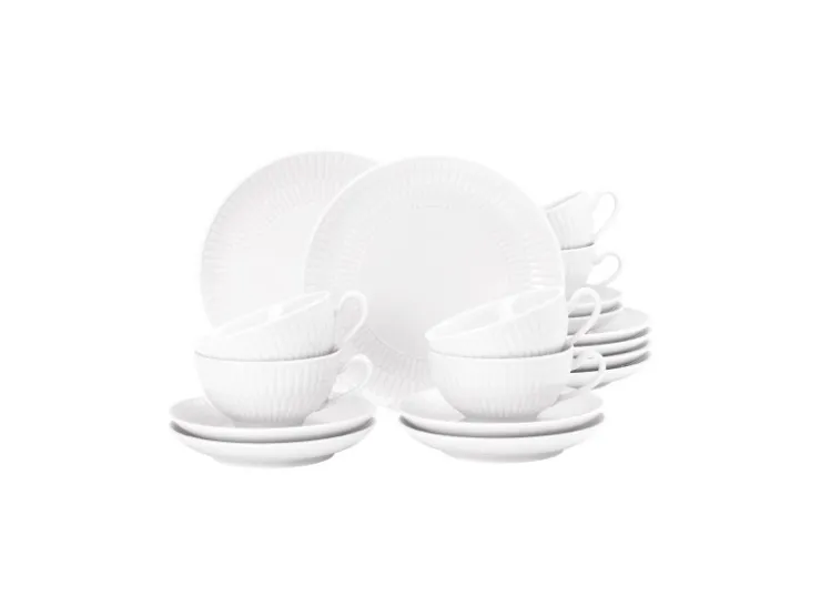 Discount Seltmann Weiden Amina Teeservice 18-teilig Weiß