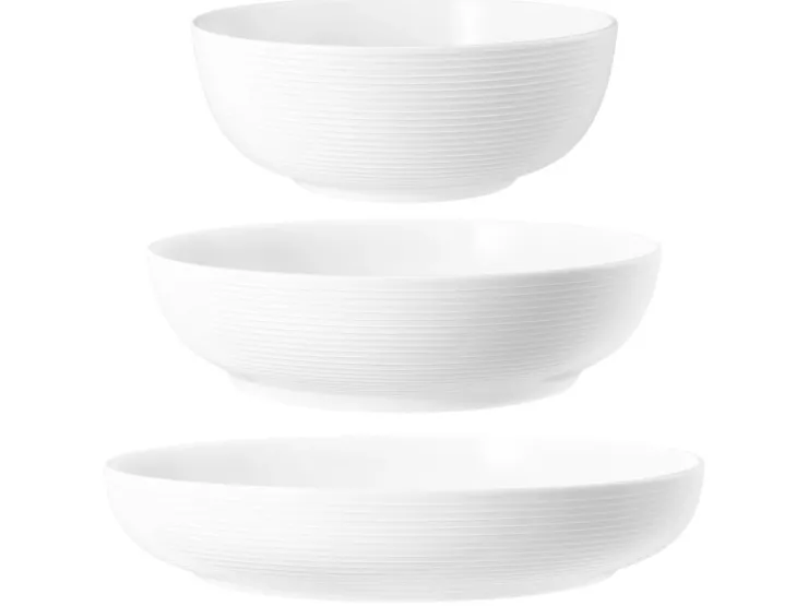 Seltmann Weiden Geschirr<Beat Coor Glaze Foodbowl Set 3-teilig Weiß