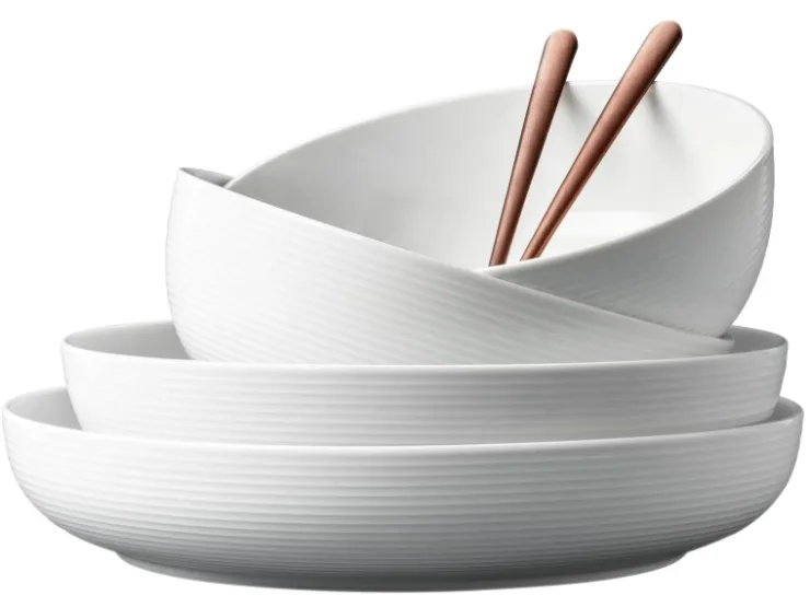 Seltmann Weiden Geschirr<Beat Coor Glaze Foodbowl Set 3-teilig Weiß