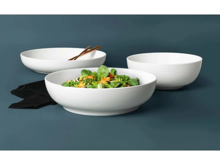 Seltmann Weiden Geschirr<Beat Coor Glaze Foodbowl Set 3-teilig Weiß