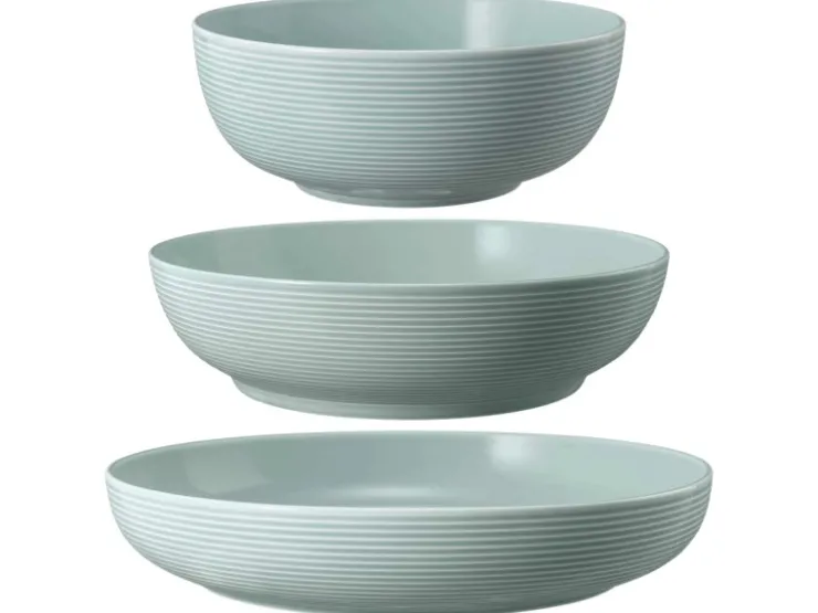 Seltmann Weiden Beat Coor Glaze Foodbowl Set 3-teilig Arktisblau Hellblau
