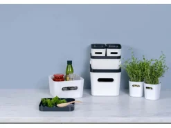 Hot Compact Square M weiß Aufbewahrungsbox Vorratsdosen