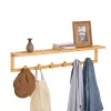 Best Flurgarderobe Wandgarderobe Handtuchhalter aus Bambus FHK06-N Küchen-Ordnungssysteme