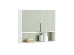 SoBuy Hängeschrank Badezimmerschrank Wandschrank Küchenschrank BZR140-GR