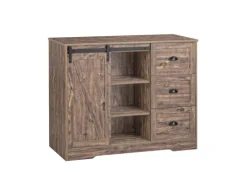 Online Kücheninsel Freistehend Küchenschrank Sideboard Vintagebraun KNL08-N Kücheninseln