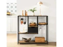 Hot Küchenregal Standregal Mikrowellenregal Küchenschrank Sideboard FSB56-F Küchenregale|Pfannen