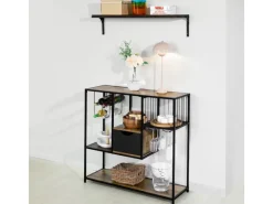 Hot Küchenregal Standregal Mikrowellenregal Küchenschrank Sideboard FSB56-F Küchenregale|Pfannen