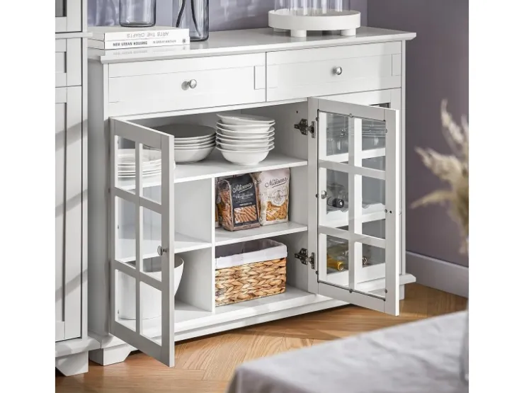 Best SoBuy Küchenschrank Kücheninsel Kommode Sideboard Buffet Weiß FSB77-W