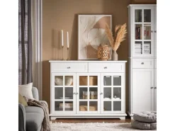 Best SoBuy Küchenschrank Kücheninsel Kommode Sideboard Buffet Weiß FSB77-W
