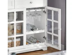 Best SoBuy Küchenschrank Kücheninsel Kommode Sideboard Buffet Weiß FSB77-W