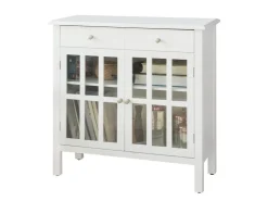 Hot SoBuy Küchenschrank Kommode Sideboard Flurschrank Wohnzimmerschrank FSB23-W