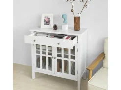 Hot SoBuy Küchenschrank Kommode Sideboard Flurschrank Wohnzimmerschrank FSB23-W