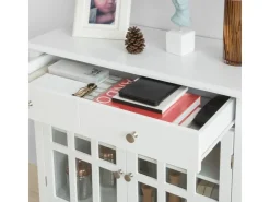 Hot SoBuy Küchenschrank Kommode Sideboard Flurschrank Wohnzimmerschrank FSB23-W