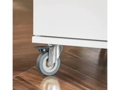 New Küchenwagen auf Rollen Kücheninsel Rollwagen Servierwagen Weiß FKW117-W Kücheninseln|Servierwagen