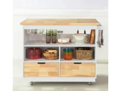 Küchenwagen Kücheninsel Rollwagen Sideboard Servierwagen FKW107-WN Kücheninseln|Servierwagen