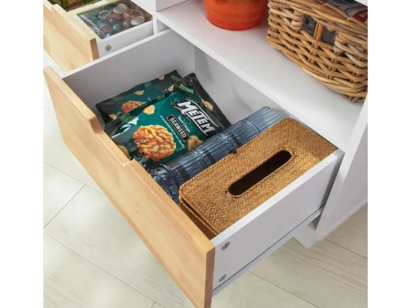 Küchenwagen Kücheninsel Rollwagen Sideboard Servierwagen FKW107-WN Kücheninseln|Servierwagen