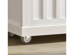 Outlet Küchenwagen mit Flaschenablage Küchenschrank Servierwagen Weiß FKW94-W Küchenschränke