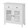 SoBuy Küchenschränke<Kommode Flurschrank Sideboard mit 2 Türen Küchenschrank 80cm FSB05-W